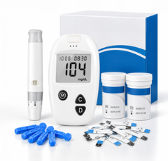 Blood Glucose Meter ( 50 test strips 50 needles )