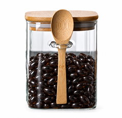 Bamboo Glass Jar